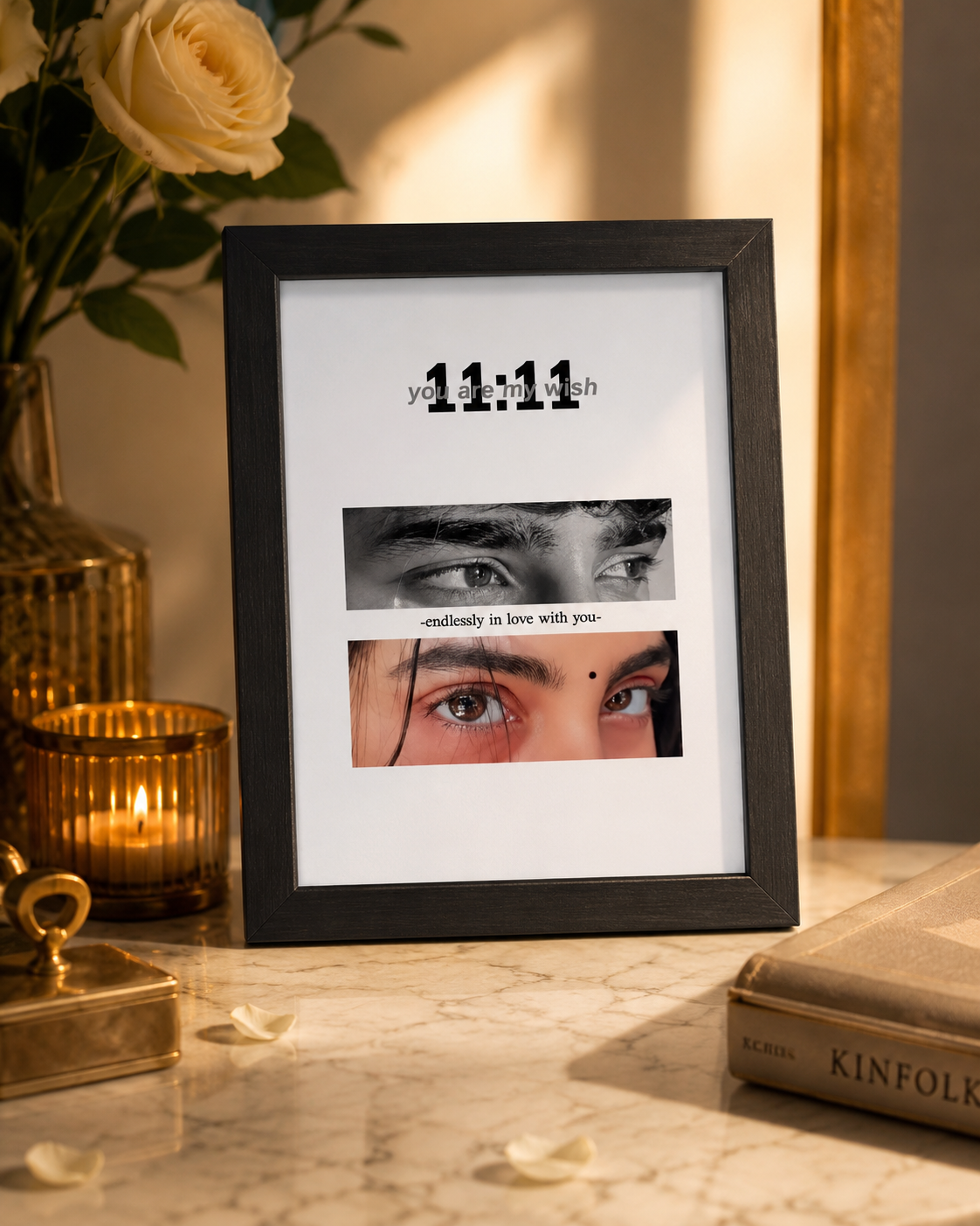 Custom Couple Eyes Portrait