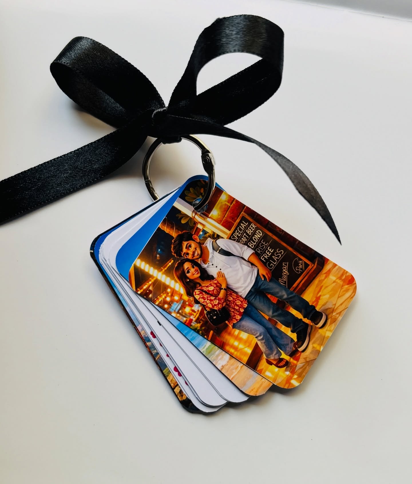 Personalized Photo Keychain – Mini Memory Album